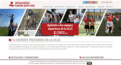 Desktop Screenshot of deportes.ucjc.edu