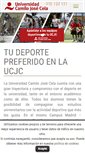 Mobile Screenshot of deportes.ucjc.edu