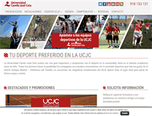 Tablet Screenshot of deportes.ucjc.edu